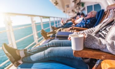 Deckchairs Cruise Ship Relax