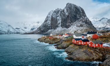 Hamnoy fishing village on Lofoten Islands, Norway